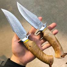 漠徒大马士革钢实用型手工叨
