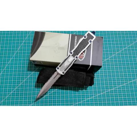 碳纤贴片银柄狄拉克 双锋半齿 直出（18.2CM）
