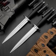 战突击队短剑|Fs鲱鱼|E.R. COMMANDO|双刃战斗短剑|附K鞘/尼龙护套|(BöHLER N690钢 58HRC)|全长29.3厘米