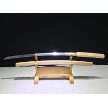 八角本色花纹钢居合叨(全长1米