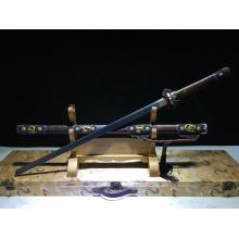 纯铜鞘孔雀纹三枚唐叨(全长106厘米)