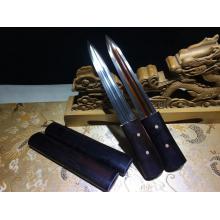 黑檀花纹钢居合短剑(全长30厘米)
