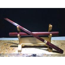红木花纹钢居合叨(全长76厘米)