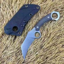 双龙战术爪 14C28N钢(精细石洗) 亚麻柄 全长22.8厘米 附K鞘