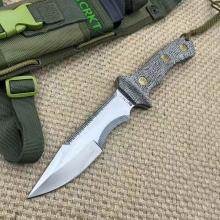 赤血弯月 玻璃纤亚麻柄 (9CR18钢59-60HRC) 31厘米 附ABS尼龙布鞘