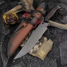 VCA暴龙战术直 小叶黄檀木柄 (D2钢) 全长36cm