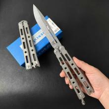 85甩 钛合金一体柄 磁锁 附尼龙套 (S90V钢) 全长25.5cm