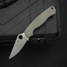 C81战术折 TC4网络纹钛柄 轴承系统 (CPM-S30V钢) 全长21cm