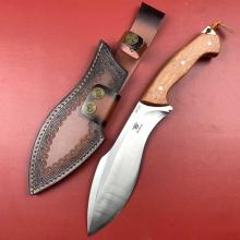 十厘狗腿重型排障刀 黄檀木柄 (DC53) 35.5cm 附皮套