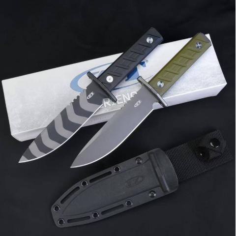 0006 军事风格 直刀 （CPM 3V钢材，尼龙玻纤手柄，附K鞘） 全长25cm