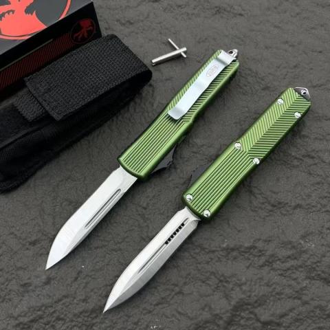 外贸定制版 UT85（D2钢材，铝合金手柄，按钮锁） 全长20.2cm