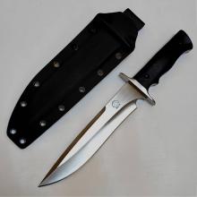 布兰登 M2 4代 直 钢本拉丝 二次开刃 黑色G10柄 附黑色K鞘+360旋转夹子+护刀油+伞绳 (A8钢 真空热处理+深冷处理) 全长33