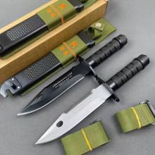 95版K25军刺 战术直刀 高级工程ABS手柄 (1095高碳钢硬度58-60HRC) 全长30.5cm