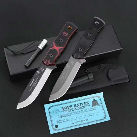 BOB生存刀 一体龙骨 户外求生直刀 (154CM合金钢 镀钛石洗) 全长25 Tom Brown TRACKER