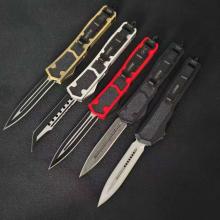 圣蚂蚁 直出跳刀 航空铝合金柄 战术跳刀 (440C钢) 全长22 圣蚂蚁