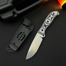 Radio Active Duty 小直刀 双色G10柄 多功能弹簧背夹 强悍设计 (14C28N钢 石头洗) 全长22 Radio Active Duty