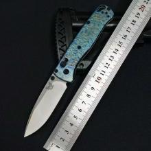 535BK 快开折刀 钛合金闪电纹柄 M390钢刃 轴锁 数控水磨 (M390钢 数控水磨) 全长19