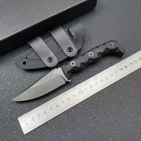 HT.KELL特工2代小直 双色G10柄 附K鞘 (M390钢 一体钢) 全长20